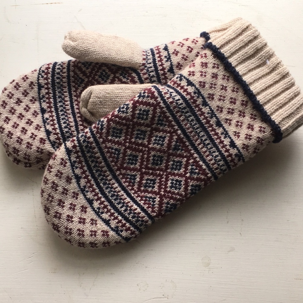 NWT L.L Bean Heritage Wool Nordic Mountain Mittens